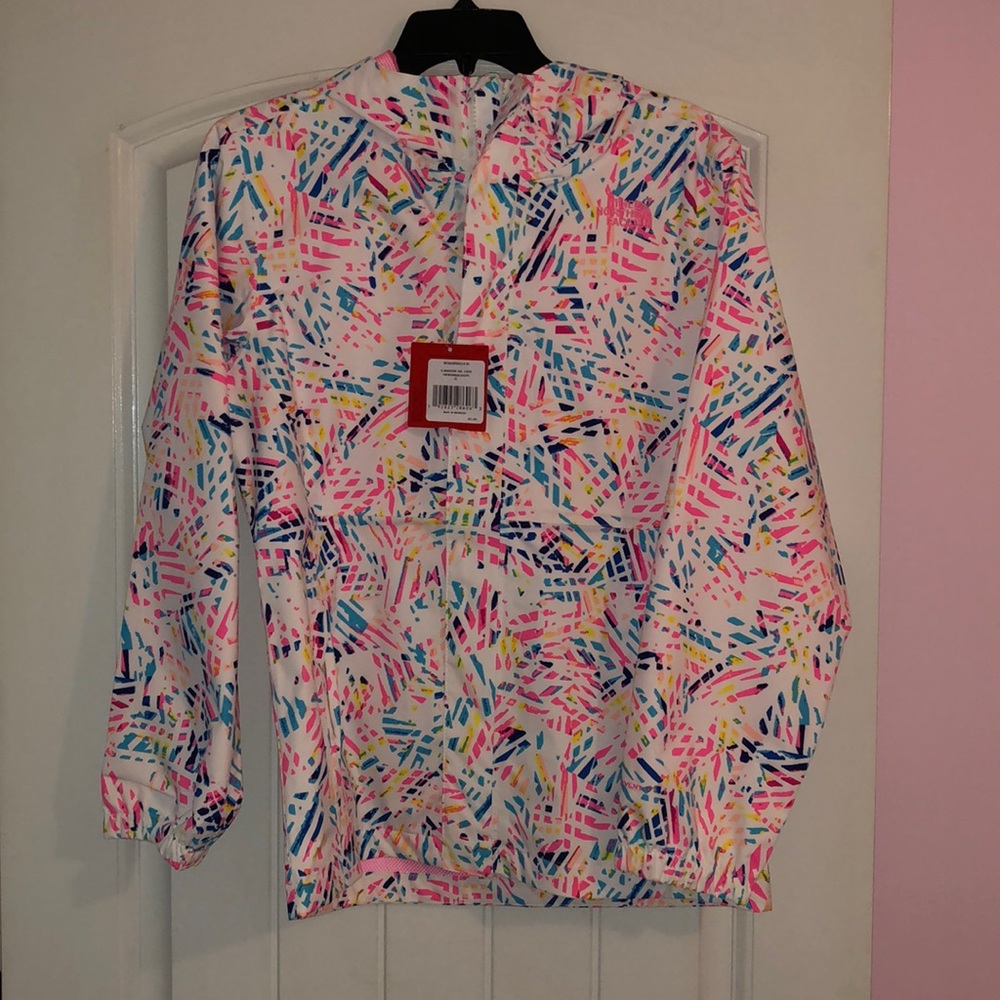 North face wind breaker rain jacket size XL youth (18)